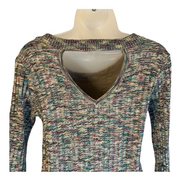 Pink Rose Women’s Sweater Dress Multi Color Long Sleeves - Picture 5 of 7